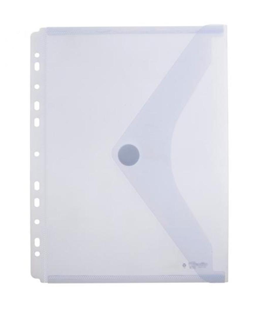 Office box carpeta sobre con velcro classic a4+ multitaladro plástico touch cristal