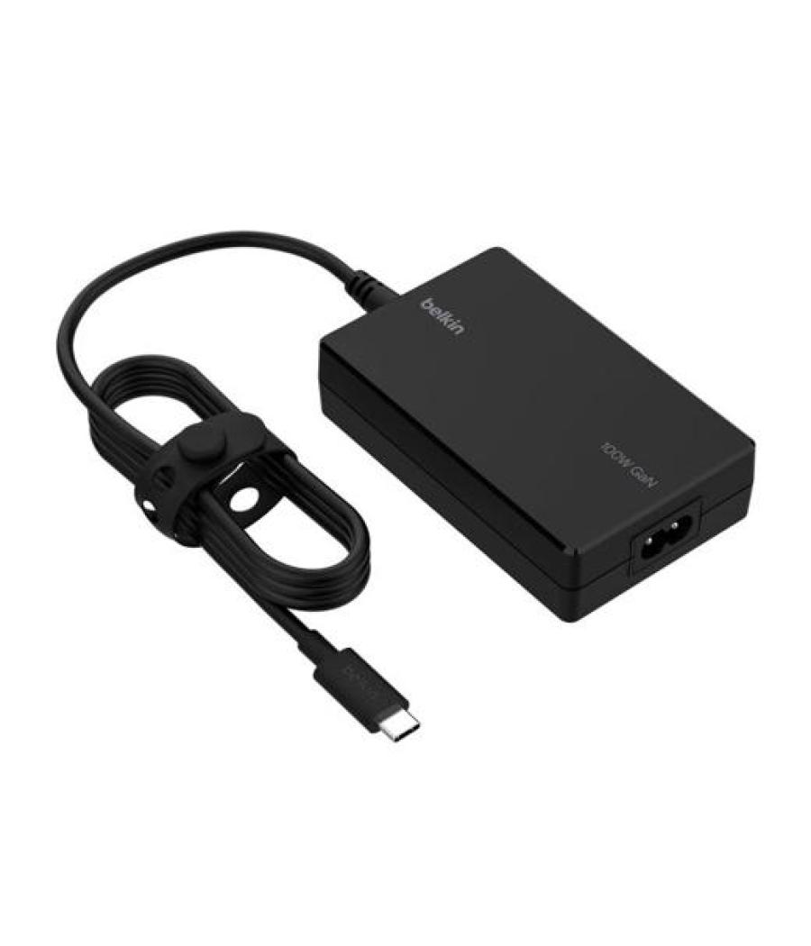 Belkin cargador universal para portatil gan 100w cable usb-c 2.5 metros negro