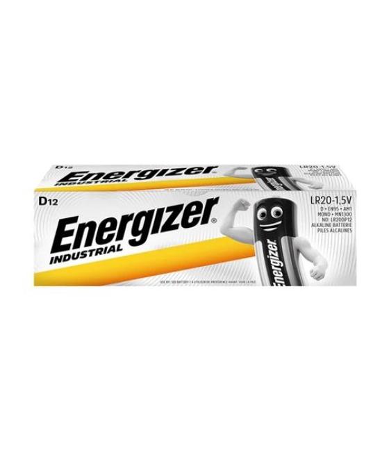 Energizer pila industrial alcalinas - lr20 - pack 12 uds