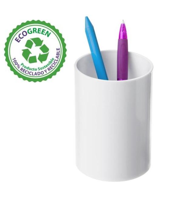 Archivo 2000 portalápices ecogreen 75x105mm reciclado blanco pastel