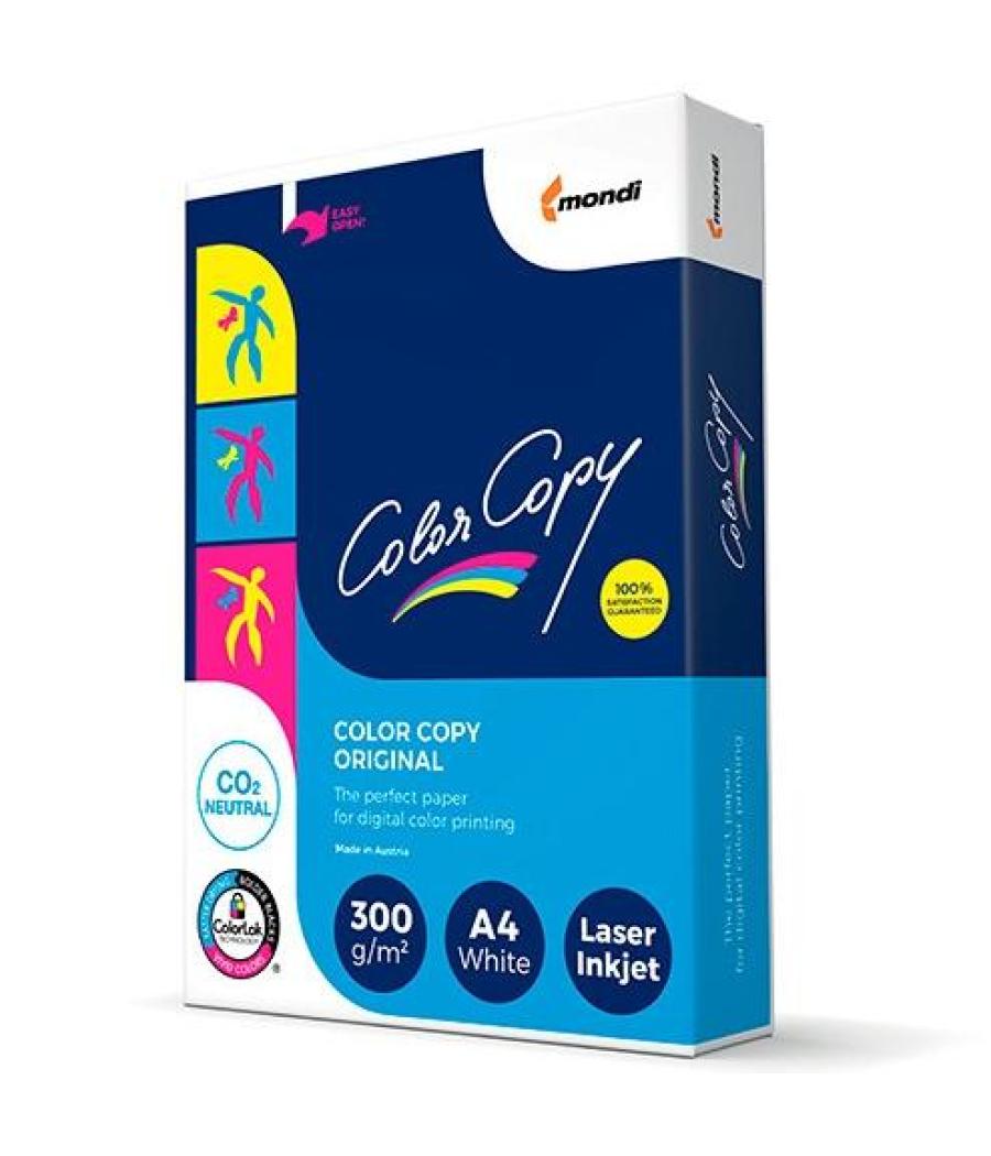 Color copy original papel reprográfico din a4 300gr paquete 125h blanco satinado mate