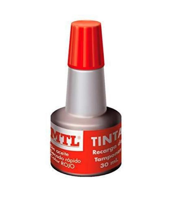 Mtl tinta de sellar para recarga de tampones 30ml rojo