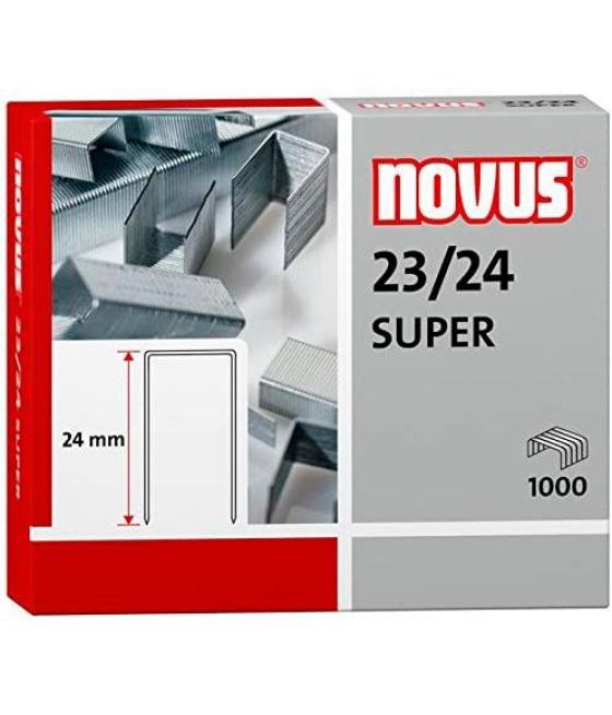 Novus grapas super 23/24 para grapadoras de gruesos caja 1000 ud