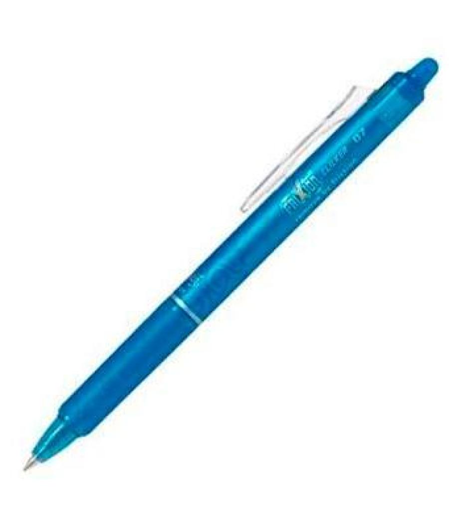 Pilot bolígrafo tinta borrable frixion clicker azul 0.7 claro