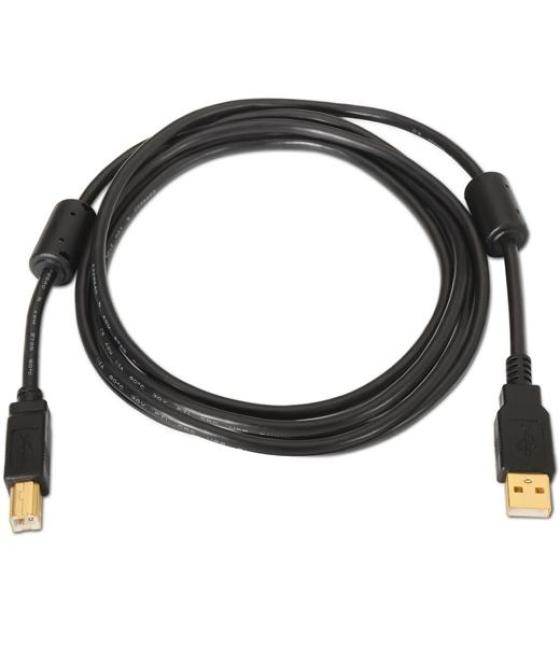 Aisens cable usb 2.0 impresora alta calidad con ferrita tipo a/m - b/m negro 2,0m