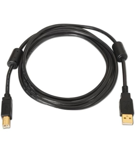 Aisens cable usb 2.0 impresora alta calidad con ferrita tipo a/m - b/m negro 5,0m