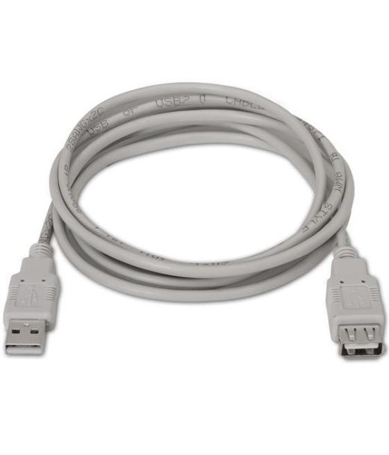 Aisens cable usb 2.0 tipo a/m - a/h beige 1,0m