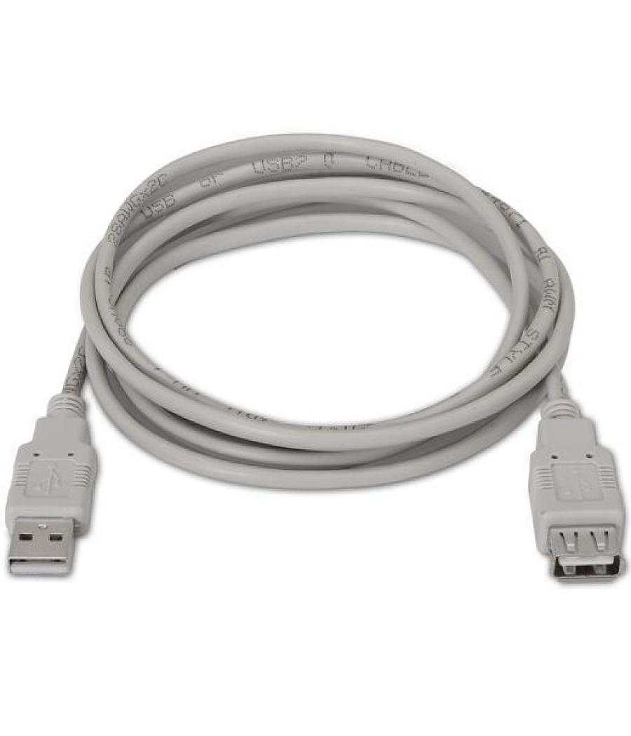 Aisens cable usb 2.0 tipo a/m - a/h beige 1,0m