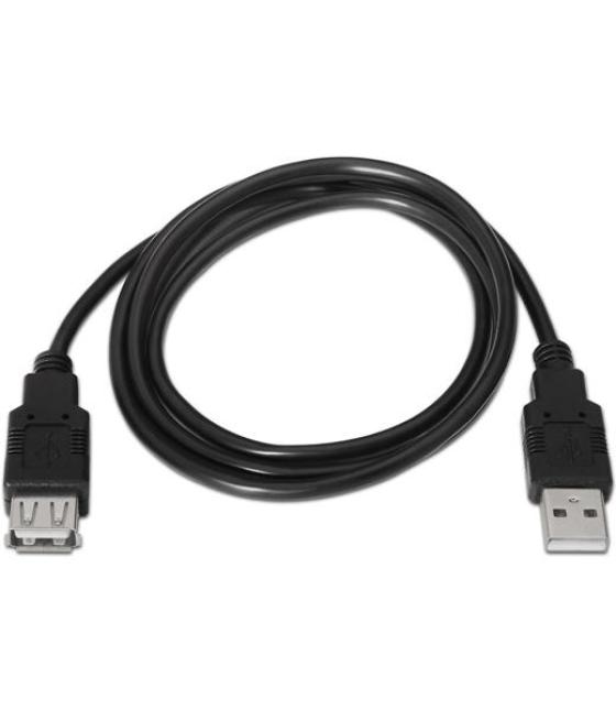 Aisens cable usb 2.0 tipo a/m - a/h negro 1,8m