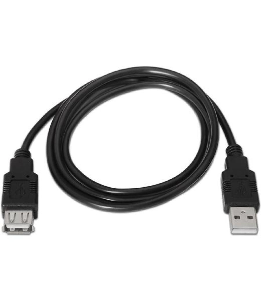 Aisens cable usb 2.0 tipo a/m - a/h negro 1,8m