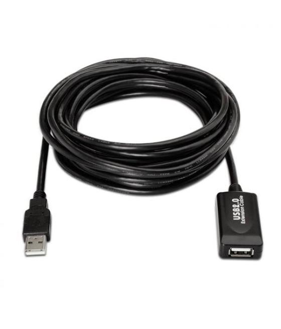 Aisens cable extensión usb 2.0 prolongador con amplificador, tipo a macho a tipo a hembra, 15 metros