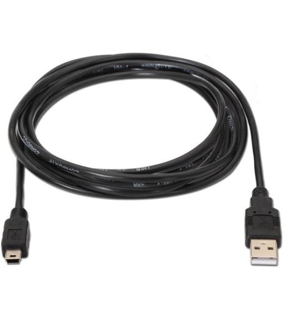 Aisens cable usb 2.0 tipo a/m - mini b/m negro 1,8m
