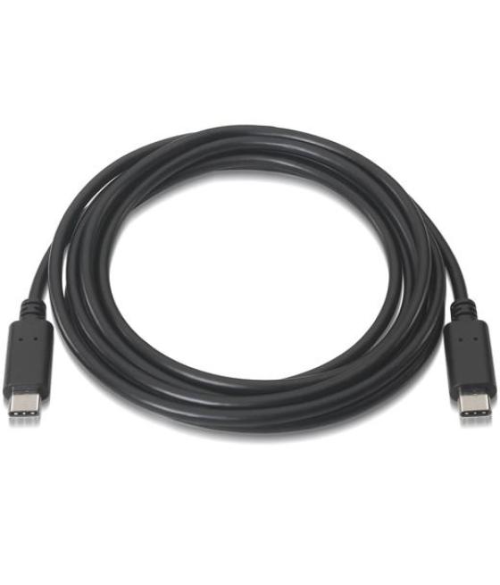Aisens cable usb 2.0 3a tipo usb-c/m - usb-c/m negro 1,0m