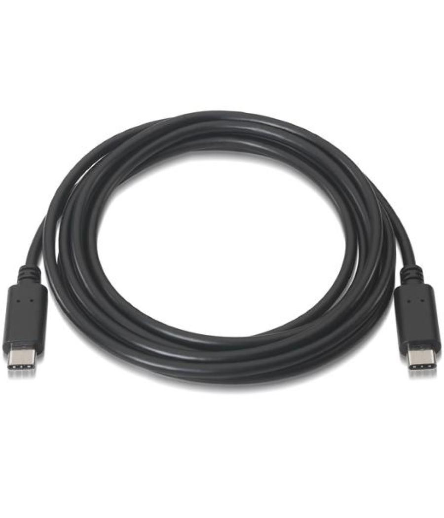 Aisens cable usb 2.0 3a tipo usb-c/m - usb-c/m negro 1,0m