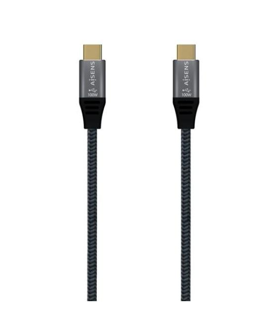 Aisens cable usb 3.1 gen2x2 20gbps 5a tipo usb-c-usb-c/m gris 2m