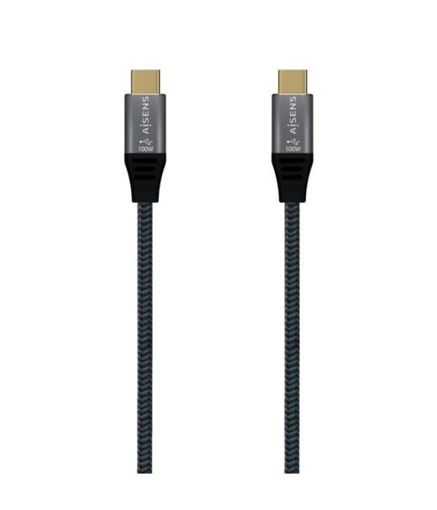 Aisens cable usb 3.1 gen2x2 20gbps 5a tipo usb-c-usb-c/m gris 2m
