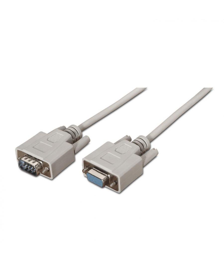 Aisens cable serie rs232 db9/m-db9/h beige 1,8m
