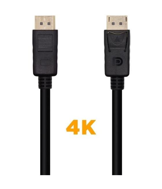Aisens cable displayport v1.2 4k@60hz dp/m - dp/m negro 5,0m