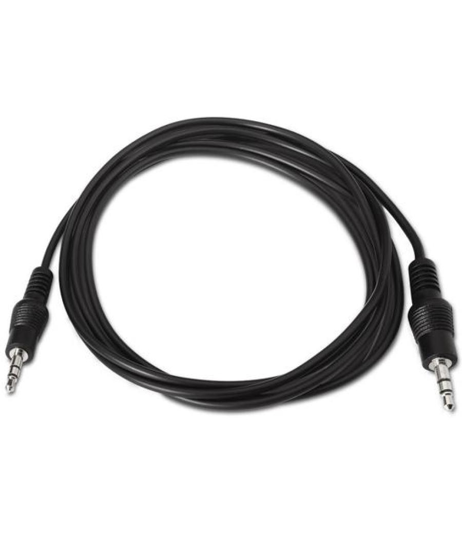 Aisens cable audio estéreo jack 3.5/m - jack 3.5/m negro 1,5m