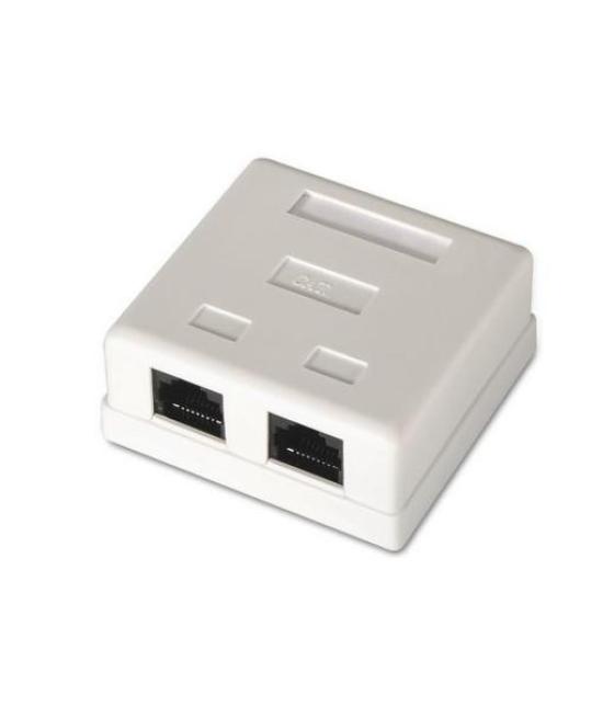 Aisens roseta de superficie rj45 cat.6 utp 2 tomas blanco