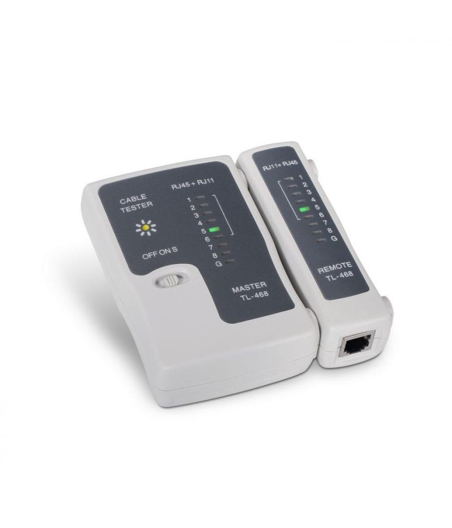Aisens testeador para cable r11/rj12/r45 blanco