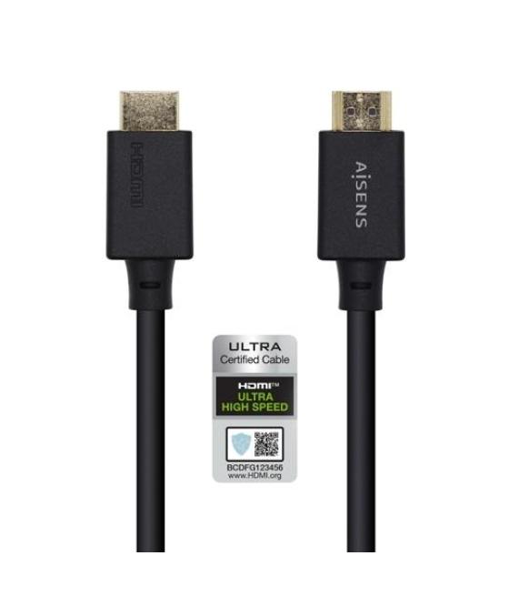 Aisens cable hdmi v2.1 premium alta velocidad hec 8k@60hz 48gbps a/m - a/m negro 1,0m