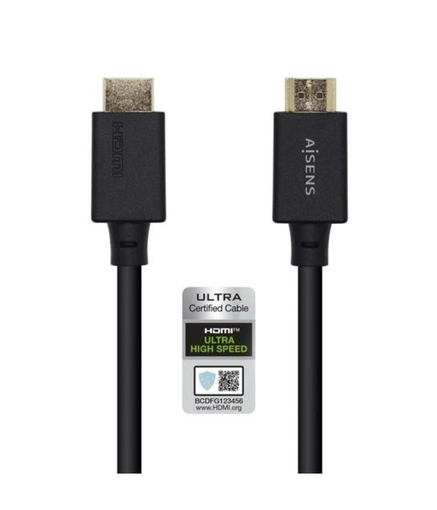Aisens cable hdmi v2.1 premium alta velocidad hec 8k@60hz 48gbps a/m - a/m negro 3,0m