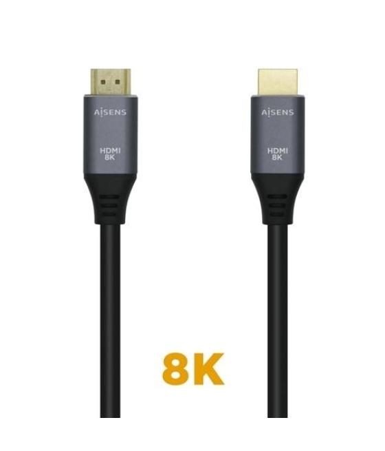 Aisens cable hdmi v2.1 premium alta velocidad hec 8k@60hz 48gbps a/m - a/m gris/negro 1,5m