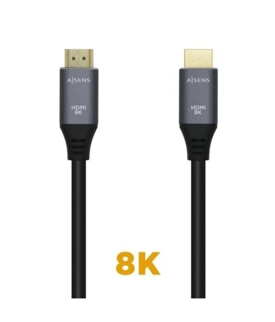 Aisens cable hdmi v2.1 premium alta velocidad hec 8k@60hz 48gbps a/m - a/m gris/negro 3,0 m