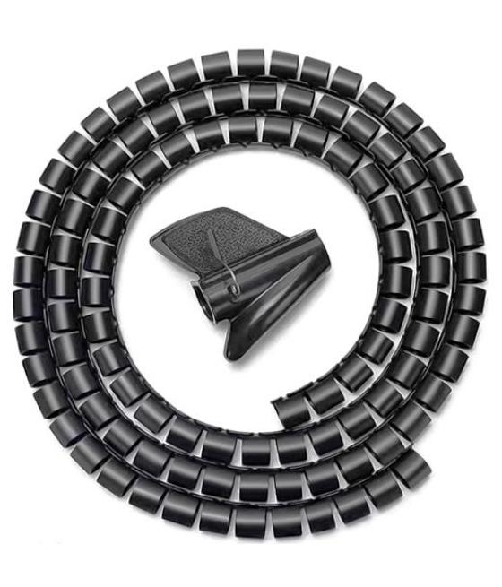 Aisens organizador de cable en espiral 25mm negro 1,0m