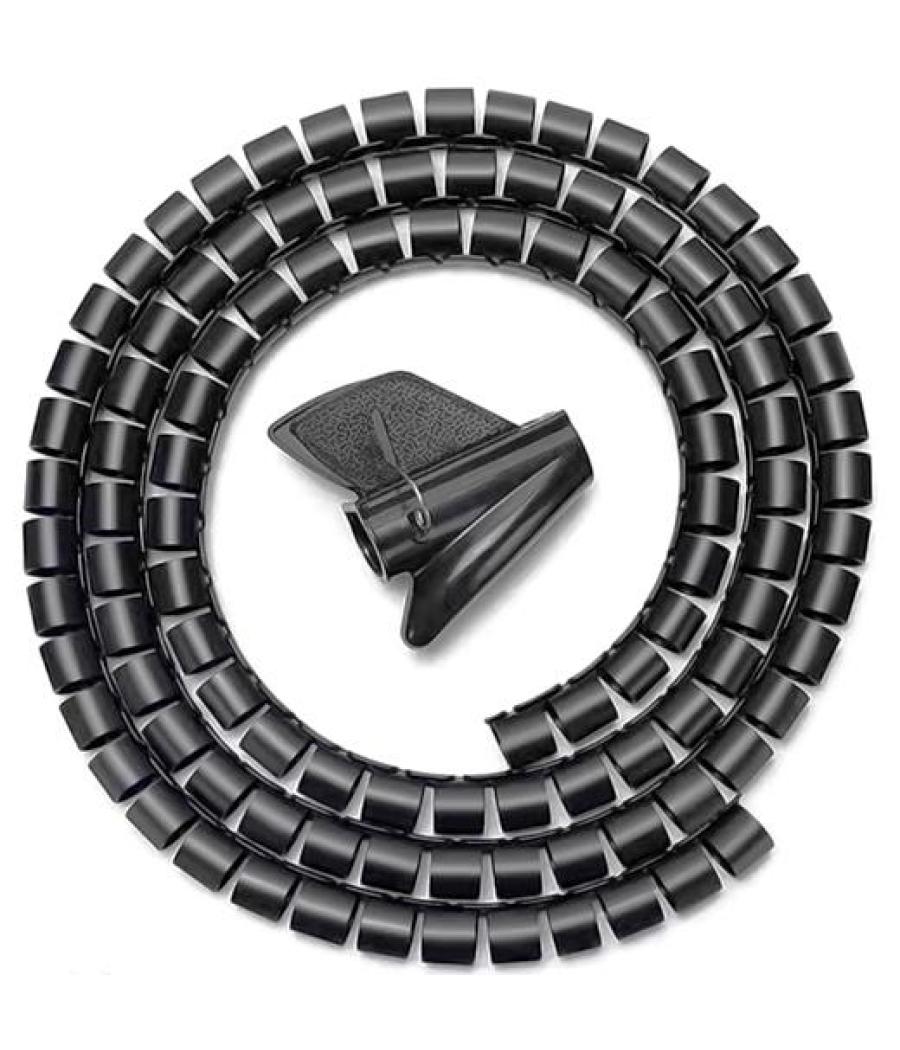 Aisens organizador de cable en espiral 25mm negro 1,0m