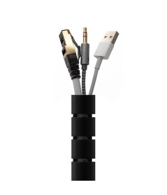 Aisens organizador de cable en espiral 25mm negro 3,0 m