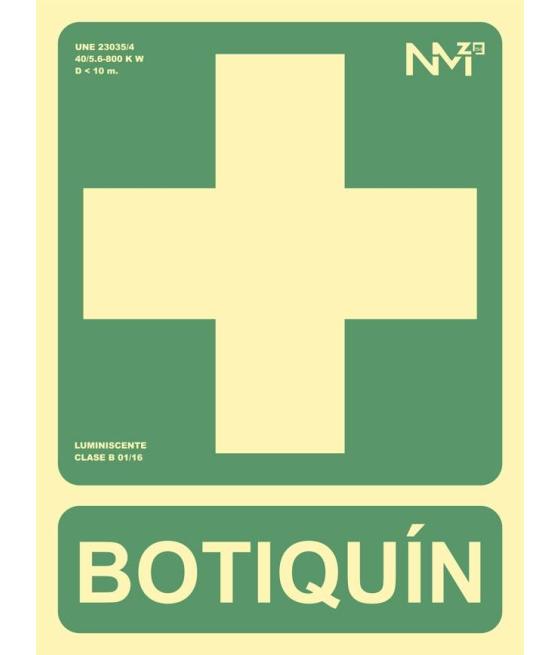 Archivo 2000 señal "botiquín" 224x300 pvc verde