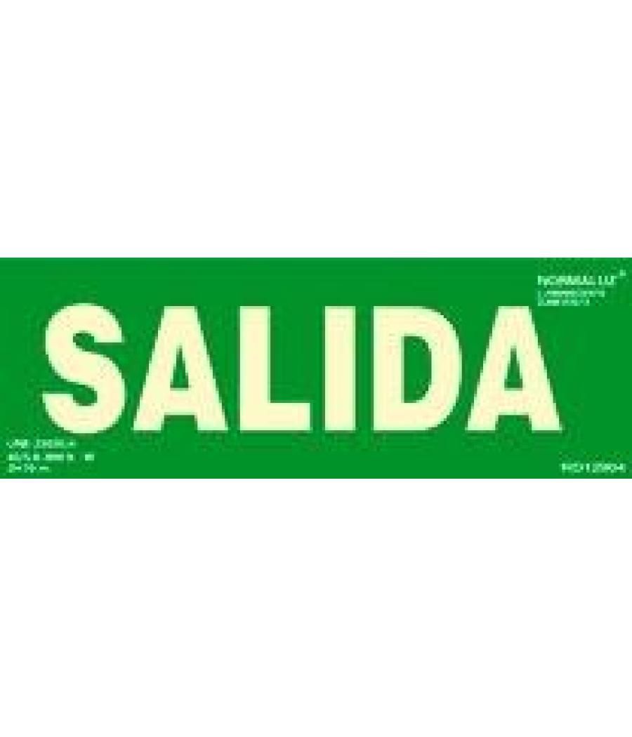 Archivo 2000 pack de 2 señales "salida" 300x105 pvc verde