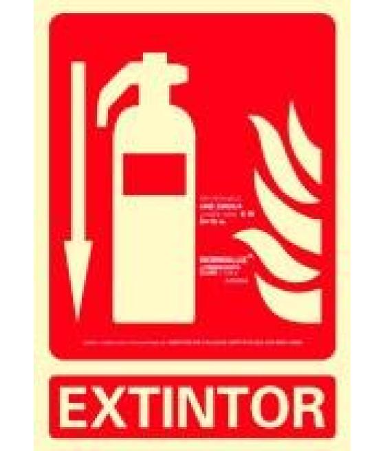 Archivo 2000 señal extintor 210x300 pvc rojo