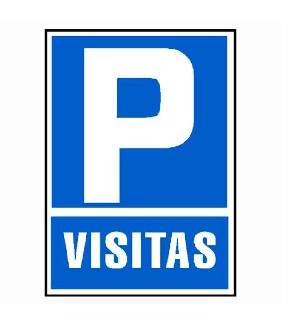 Archivo 2000 señal "parking visitas" 210x297 pvc azul y blanco