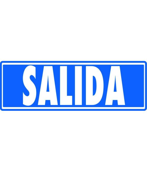 Archivo 2000 señal "salida (sin indicador)" 175x65 pvc gris