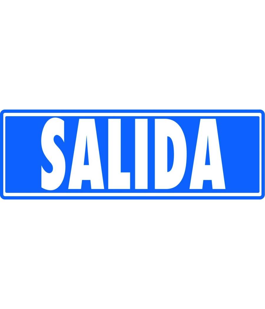Archivo 2000 señal "salida (sin indicador)" 175x65 pvc gris