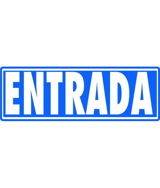 Archivo 2000 señal "entrada (sin indicador)" 175x65 pvc gris