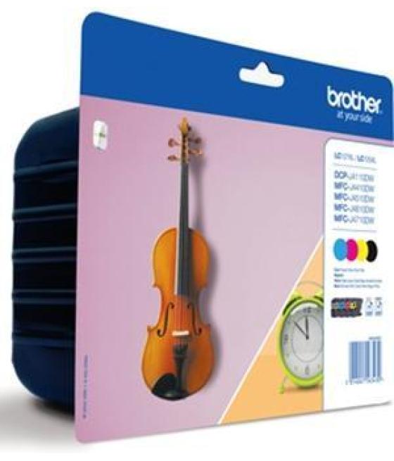 Brother tinta bk/c/m/y mfc-j4410dw/j4510dw - blister - pack 4 colores