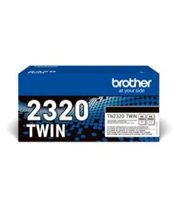 Brother toner negro hl-l2300d/l2340dw/l2360dn/l2365dw - dcp-l2500d/l2520dw - mfc-l2700dw/l2720dw/l2740dw - pack 2