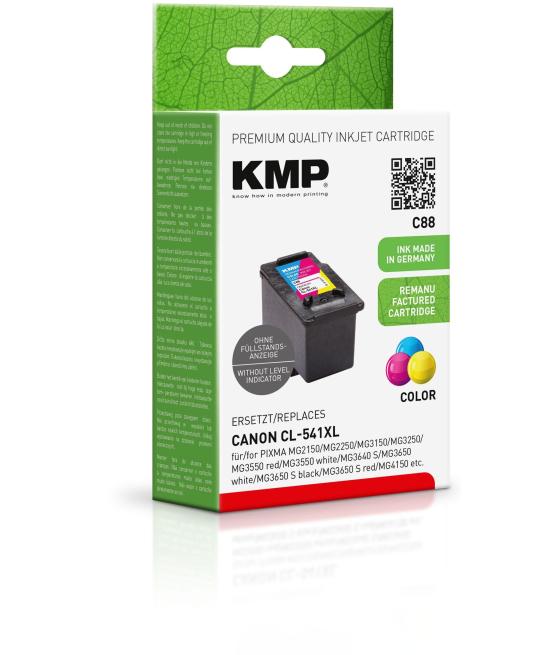 Kmp tinta tricolor pixma mg2150 , 2250 , 3150 , 3250 , 4150 , 4250 - cl 541xl