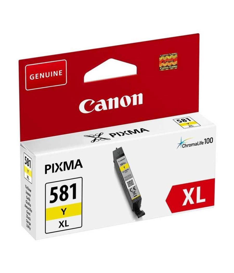 Canon tinta amarillo pixma ts 615x/815x/915x - tr 755x/855x - cli 581xly