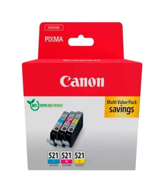 Canon tinta ecopack c/m/y para pixma ip 3600/4700 - mp 540/550/560/620/630/640/980/990 - mx 860/870 - cli 521
