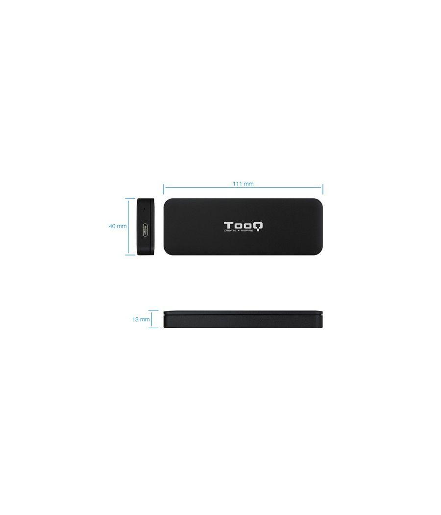 TooQ TQE-2280B caja para disco duro externo Caja externa para unidad de estado sólido (SSD) Negro M.2 - Imagen 3