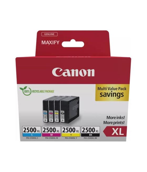 Canon tinta ecopack bk+c/m/y maxifi ib 4050/4150 - mb 5050/5150/5155/5350/5450/5455 (pack 4 colores) - pgi 2500xl