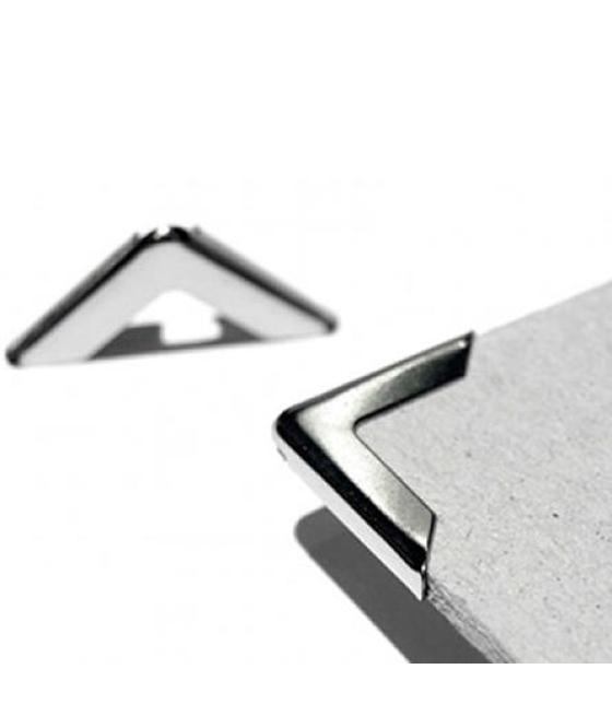 Displast cantoneras medianas 16x16x5mm - pack 100u - níquel