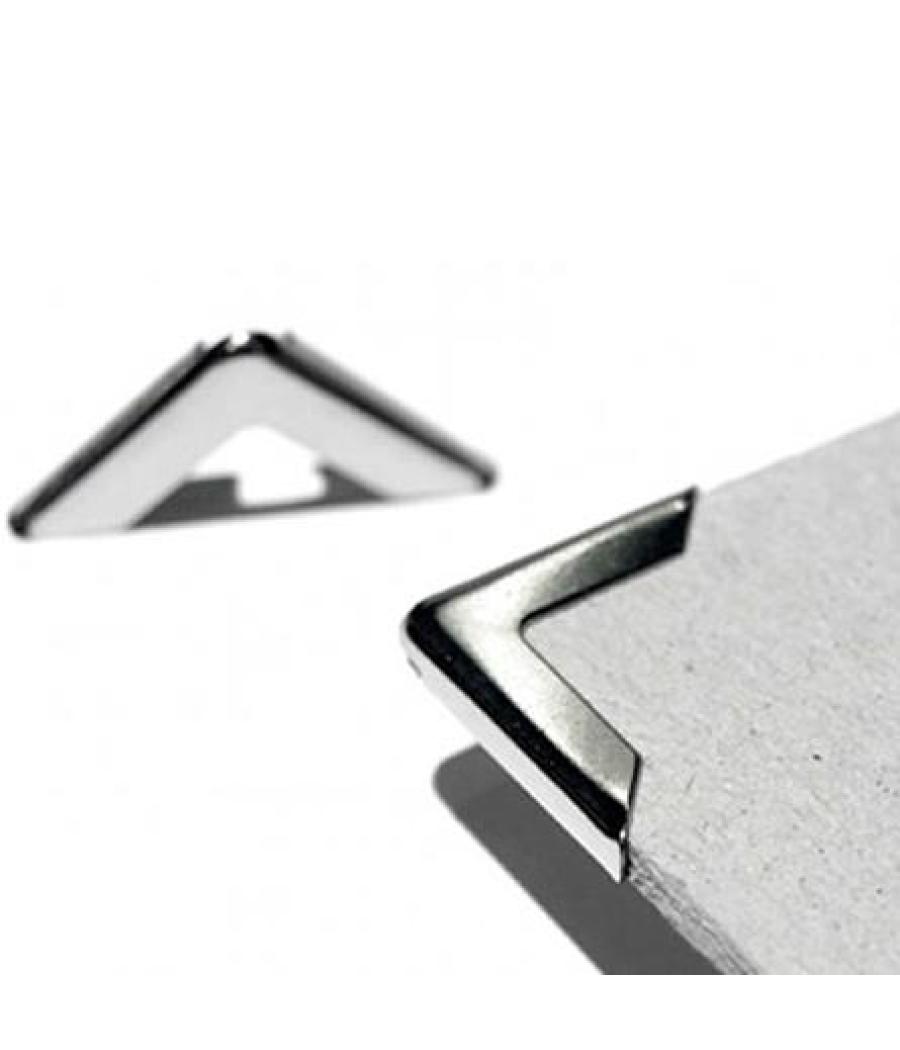 Displast cantoneras medianas 16x16x5mm - pack 100u - níquel