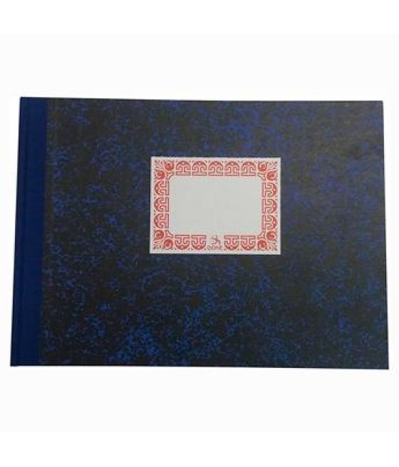 Dohe cuaderno cartoné 100h folio apaisado rayado horizontal 70gr azul