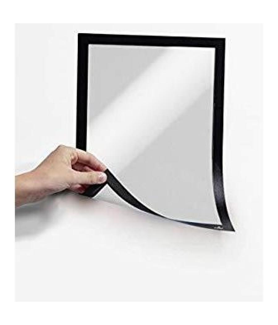 Durable marco informativo magnetico duraframe a4 negro -5u-